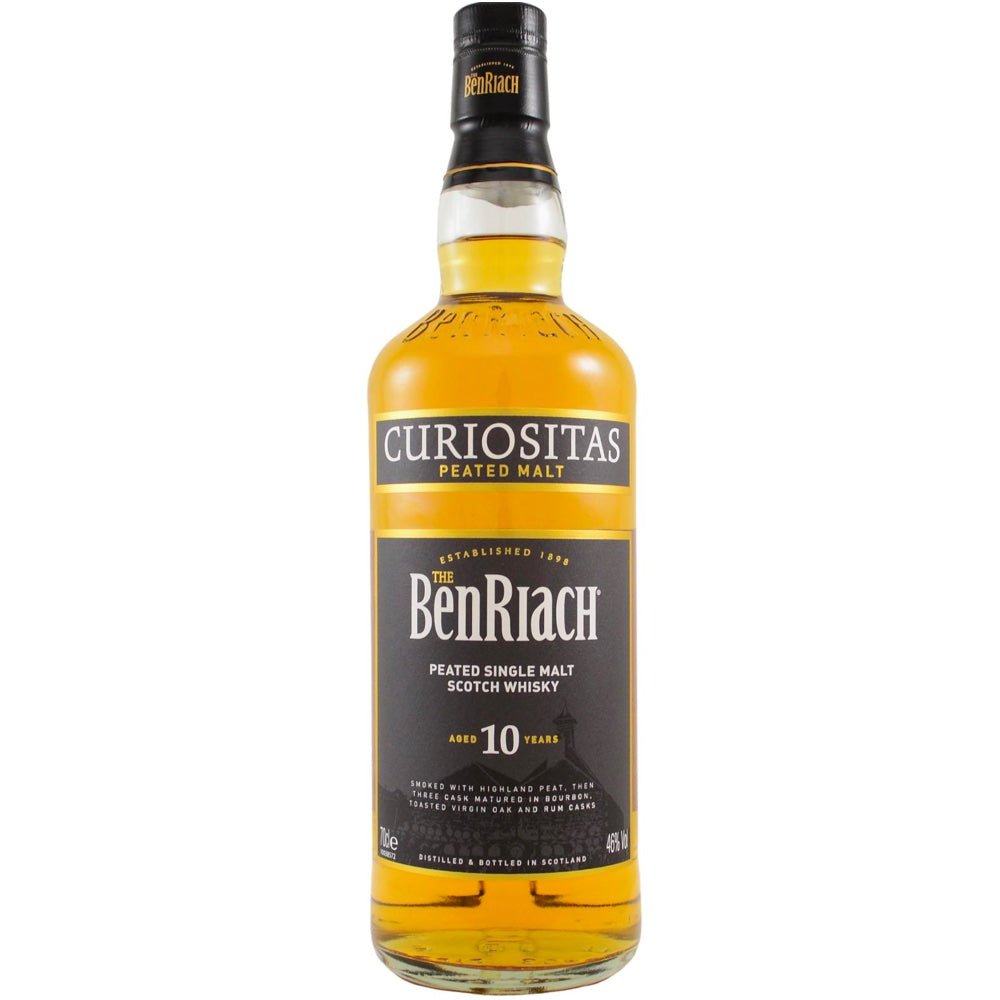 Benriach Curiositas Peated 10 Year Single Malt Scotch Whiskey - Liquor Daze