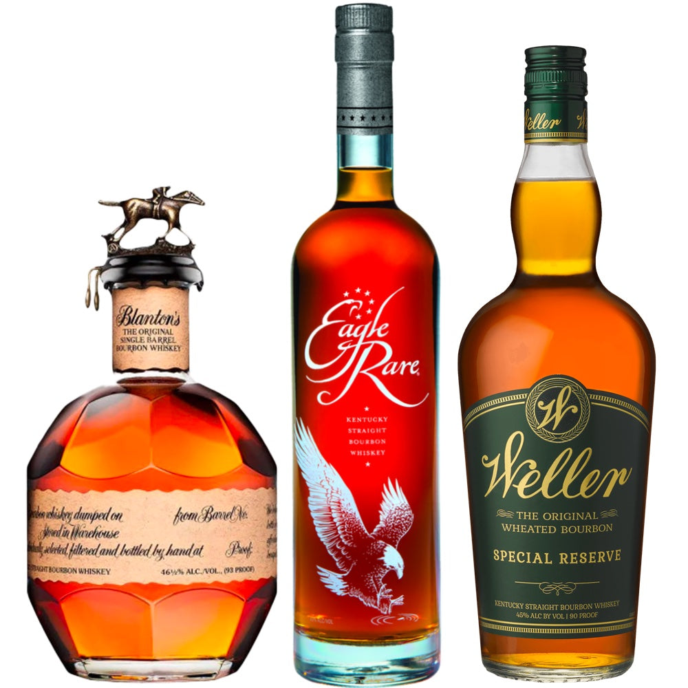 Eagle Rare 10Yr, Blanton's Single Barrel and Weller Special Reserve Bo ...