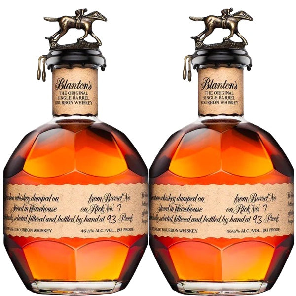 Blanton's Single Barrel Bourbon Whiskey 2 Bottles Bundle