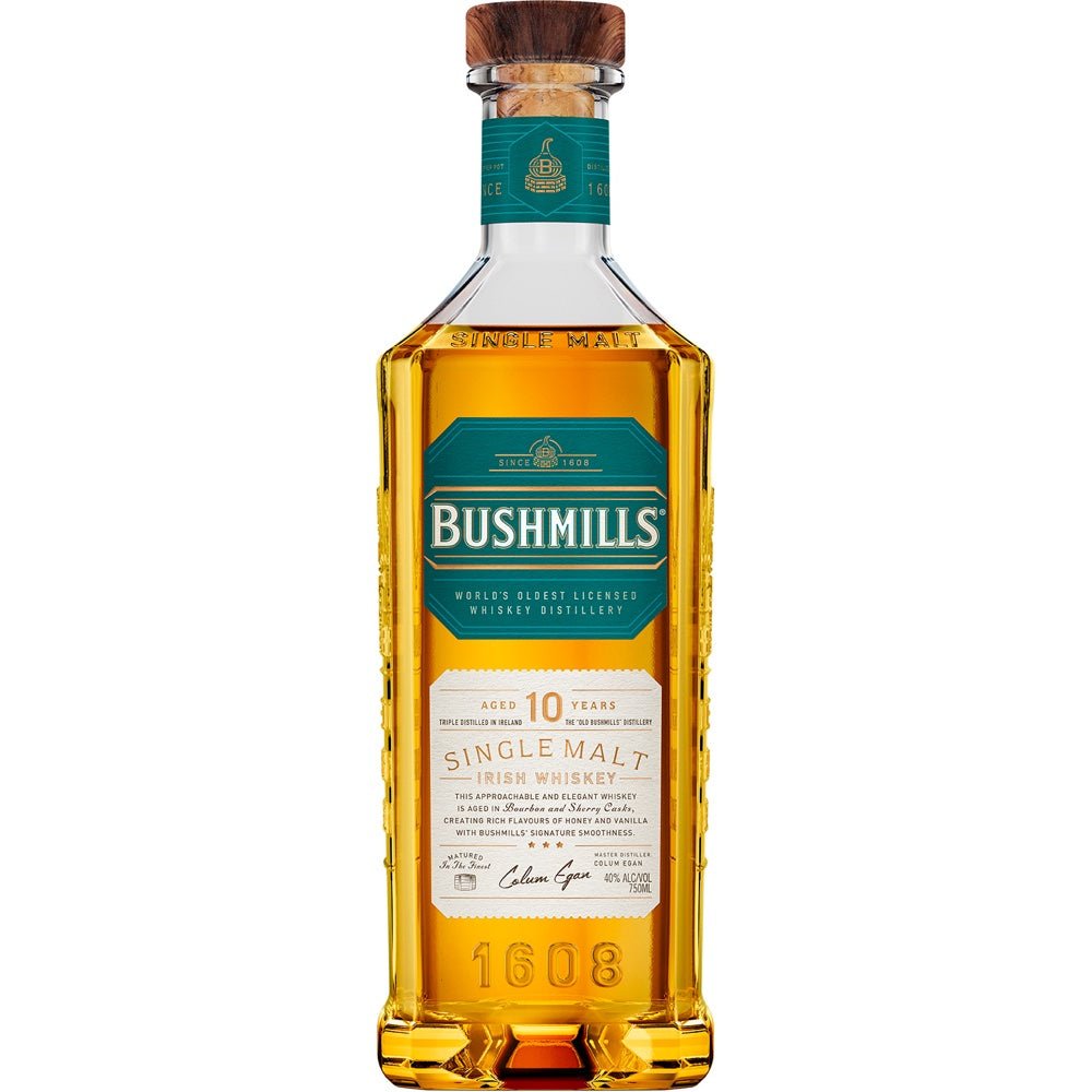 Bushmills 10 Year Old Single Malt Irish Whiskey - Liquor Daze