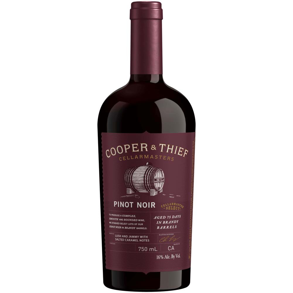 Cooper & Thief Brandy Barrel Aged Pinot Noir California - Liquor Daze