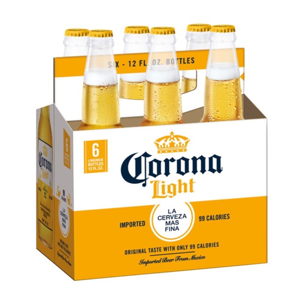 Corona Light Lager Beer Bottles 6pk  