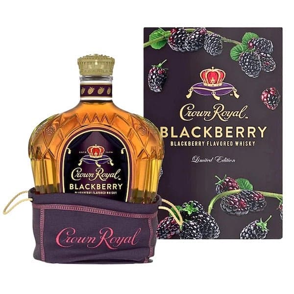 Crown Royal Blackberry Flavored Canadian Whiskey - Bottle Engraving