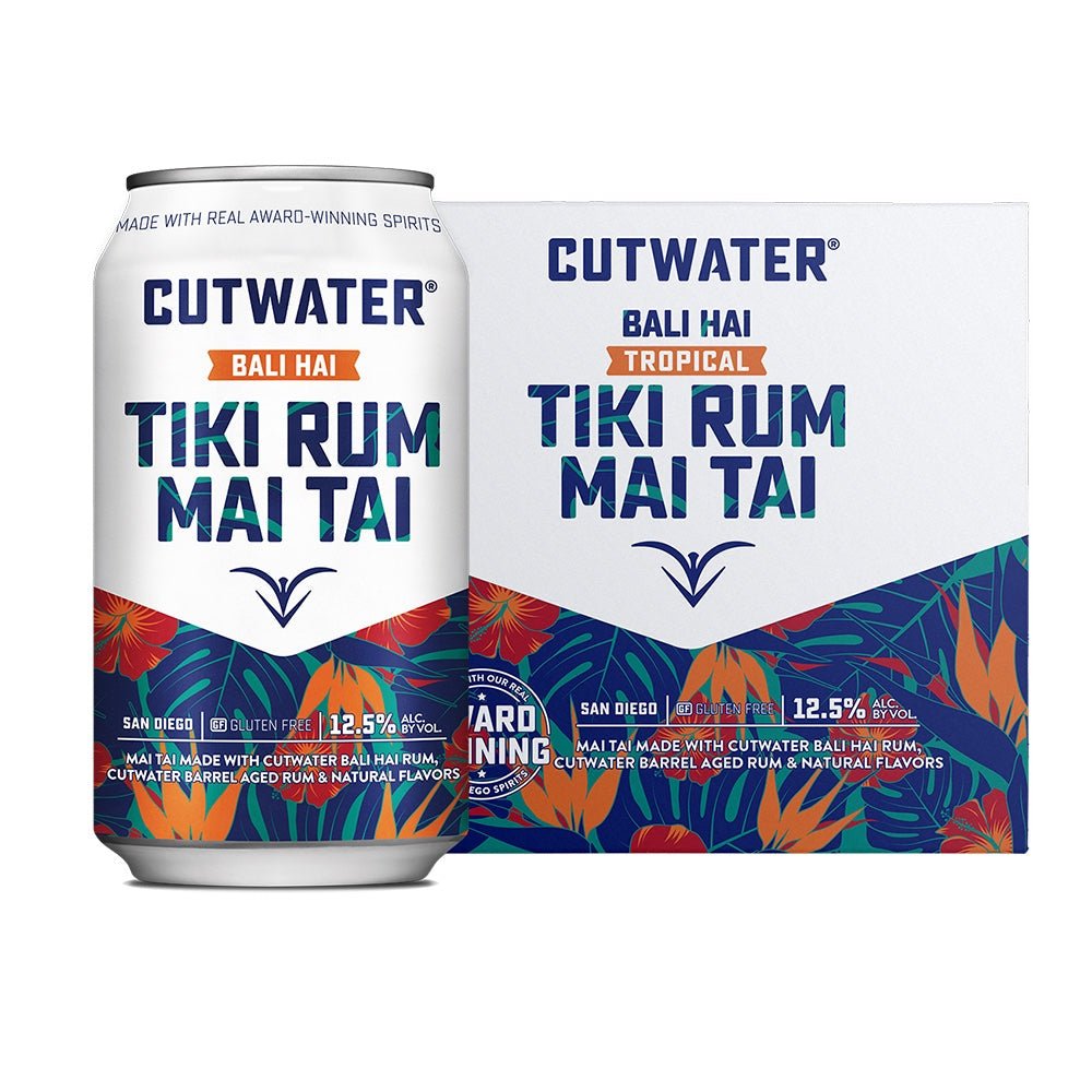 Cutwater Bali Hai Tiki Gold Rum Cocktail 4pk - Liquor Daze