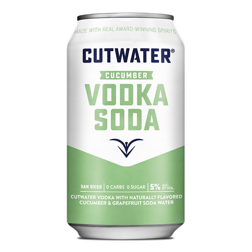 Cutwater Cucumber Vodka Soda Cocktail 4pk - Liquor Daze