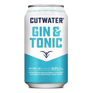 Cutwater Gin & Tonic Cocktail 4pk - Liquor Daze