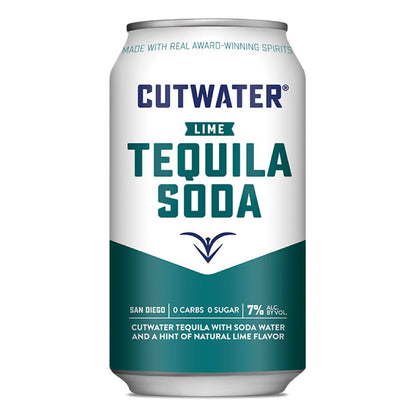 Cutwater Lime Tequila Soda Cocktail 4pk - Liquor Daze