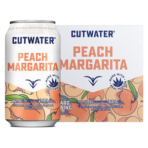 Cutwater Peach Margarita Cocktail 4pk - Liquor Daze