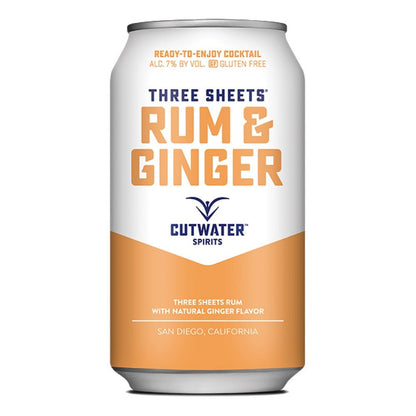 Cutwater Rum & Ginger Cocktail 4pk - Liquor Daze