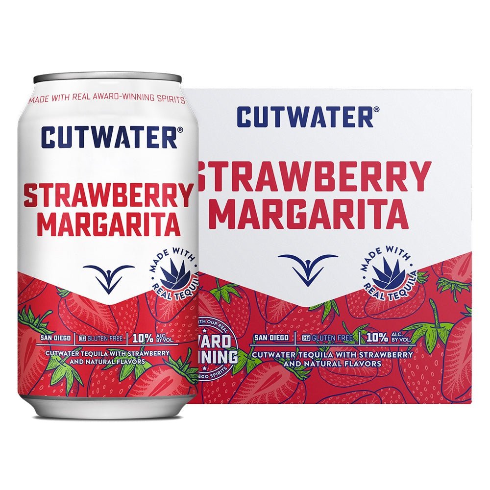 Cutwater Strawberry Margarita Cocktail 4pk - Liquor Daze