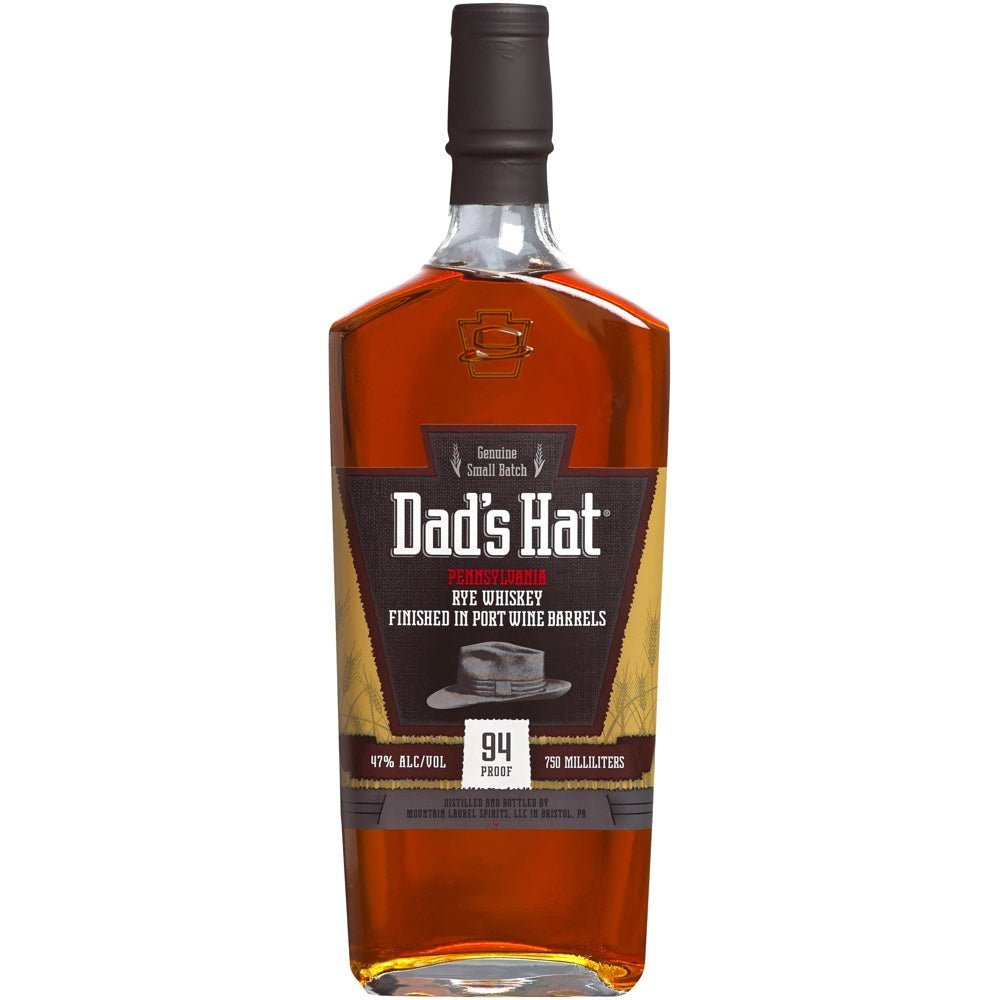 Dads Hat Finished In Port Wine Barrels Rye Whiskey - Liquor Daze