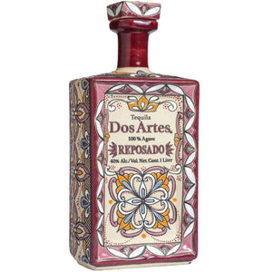 Dos Artes Reposado Aged in Cabernet American Oak Ceramic Bottle Tequila