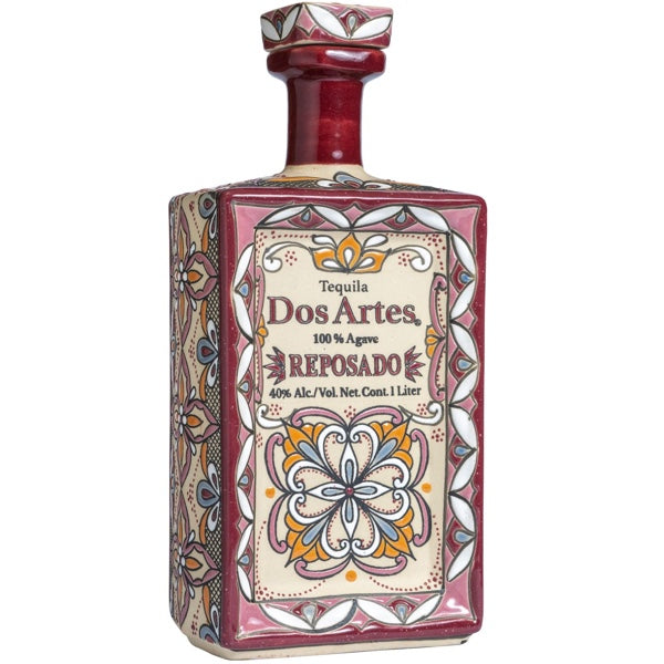Dos Artes Reposado Aged in Cabernet American Oak Ceramic Bottle Tequila
