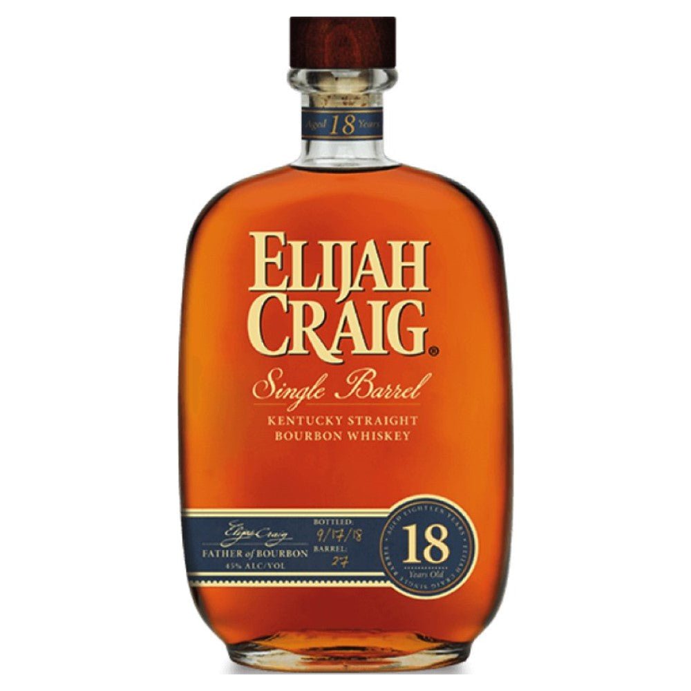 Elijah Craig 18 Year Old Single Barrel Kentucky Straight Bourbon Whiskey - Liquor Daze