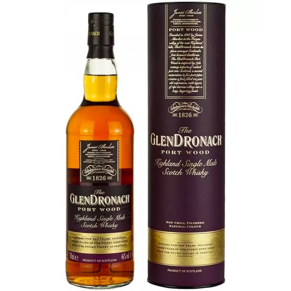 Glendronach Portwood Finish Single Malt Scotch Whiskey - Liquor Daze