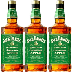 Jack Daniel’s Tennessee Apple Whiskey 3 Bottles Bundle