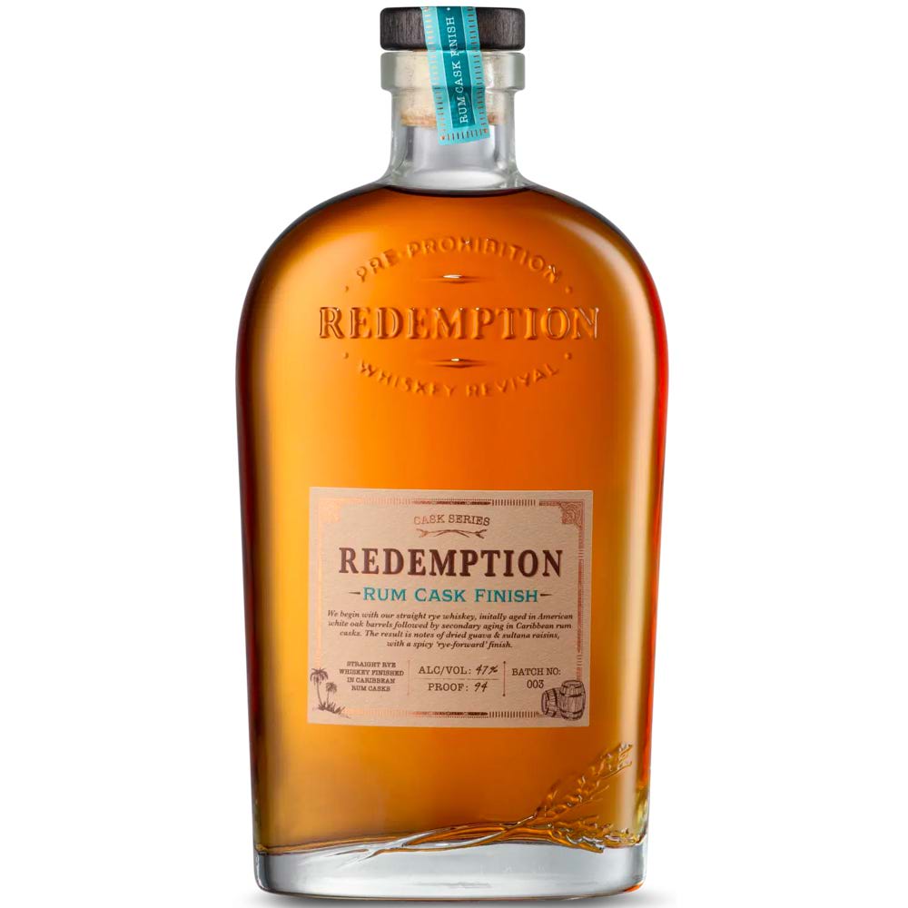 Redemption Rum Cask Finish Straight Rye Whiskey - Liquor Daze